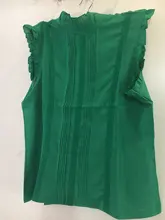 Camisetas ajustadas con manga de volantes para mujer, blusas ajustadas informales para oficina, blusa blanca Vogue para mujer 2020