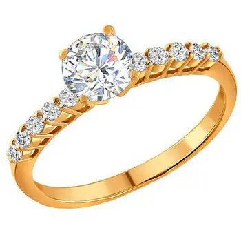 

Sokolov ring with 11 cubic zirconia silver plated