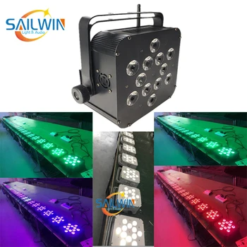 

APP WIFI Wireless Battery Powered 12*18W RGBWA+UV 6in1 LED Par Can Light Silence Outdoor Stage Par Light DMX LED Par Light
