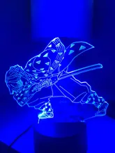 Led-Night-Light Bedroom Decor Zenitsu-Figure Gift Acrylic No-Yaiba-Lamp Demon Slayer