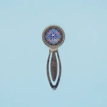 

Bookmark for books with blue cabochon (50973)