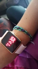 Relojes deportivos digitales con pantalla LED de silicona para hombre y Mujer, moda deportiva, Reloj sencillo rosa y dorado