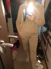 Chaleco Sexy liso de punto para mujer, cárdigans de manga larga con cremallera, pantalones de cintura elástica, conjuntos de 3 uds. De chándales, ropa de otoño 2020