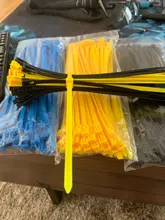 Releasable-Cable-Ties Plastics Colored Nylon Reusable 100pcs Loop-Wrap 200mm Rohs-Approved