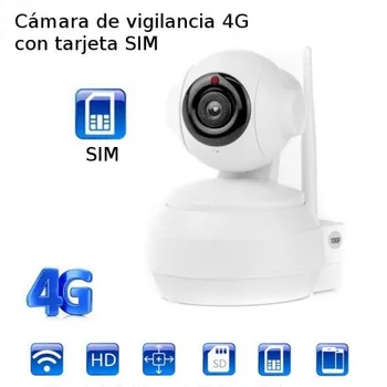 

4G indoor motorized camera with SIM card