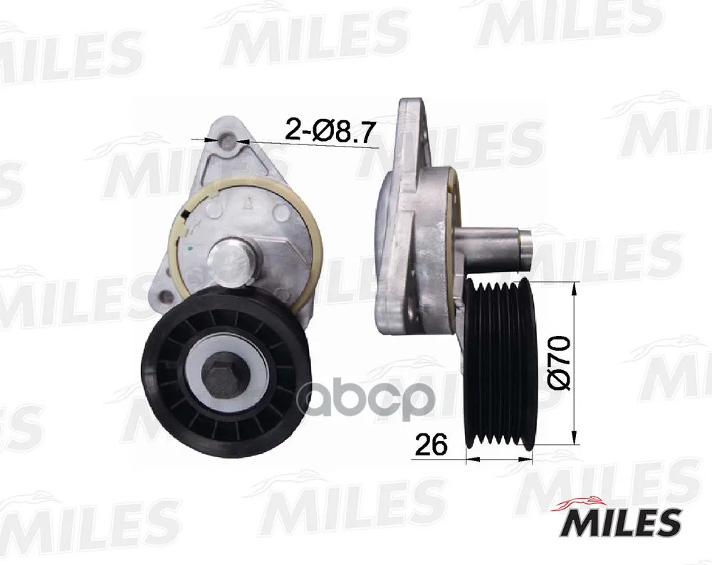 Натяжитель Ремня Приводного Ford Mondeo/Focus 1.6-2.0-04/Mazda Tribute Miles Ag00301 Miles арт. AG00301