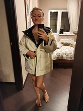 Winter Jacket Coat Parkas Fitaylor Zipper-Down Natural Women Outerwear Snow Warm Thick