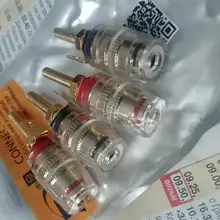 Connector Terminals Amplifier-Speaker Binding-Post Hifi-Cable 4PCS 4MM Gold-Plated Gold-Plated