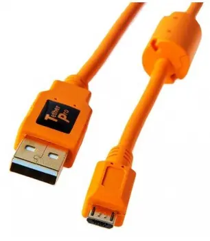

TETHERTOOLS CORD MICRO USB TO USB 2.0 4.6m ORANGE (CU5460ORG)