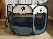 Tienda plegable portátil para perros, gatos y otras mascotas, jaula octogonal, tienda para gatos, corralito, perrera para perros, fácil de usar, cerca, casa para perros grandes al aire libre