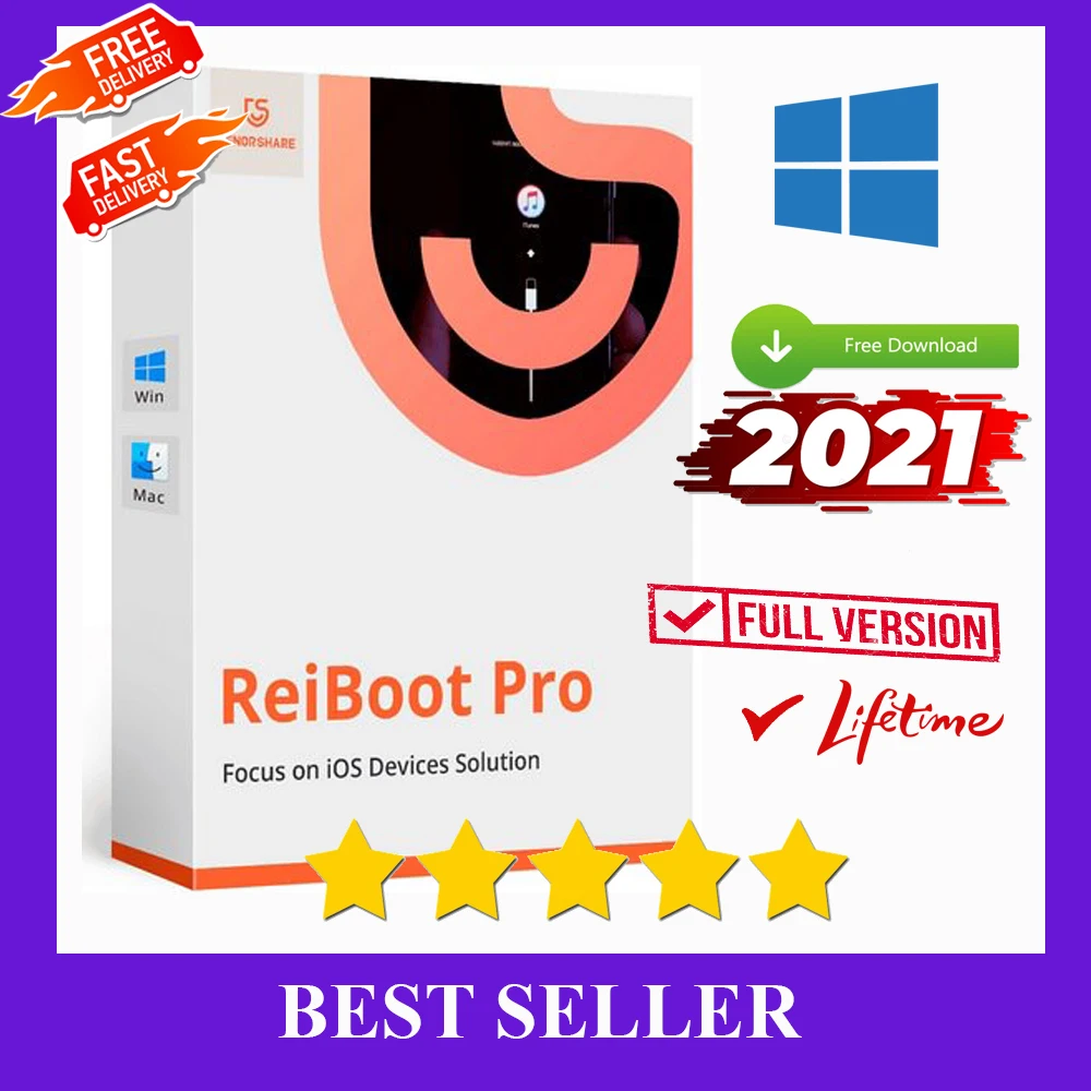 Tenorshare-ReiBoot Pro 8 2021, versión completa, para Windows y mac