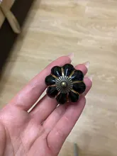 KAK de calabaza de cerámica de 40mm cajón perillas tiradores de puertas de armario agujero manijas del gabinete con tornillos manijas de muebles