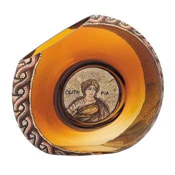 

Handmade Soteria Vases Glass Special Design Gilt Gold Bronze Antioch Ambergris Hammam Turkish Bath Collection Limited Edition