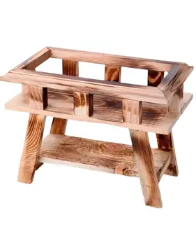 

Vintage Wood Garden Flower Planter Succulent Pot Rectangle Trough Box