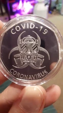 Monedas de calaveras conmemorativas para eventos, insignia de arte de la moneda conmemorativa, he superado 2020 monedas para amigos, familiares regalos creativos, 2020
