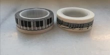 Cinta Washi decorativa en blanco y negro de 15mm x 10M, cinta adhesiva japonesa, papel para fotos de manualidades para álbum de recortes, cinta adhesiva