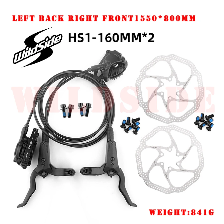 

WILDSIDE Bike brake M8000 800mm/1550mm Front/Rear Brakes Mountain Bicycle Brake with 160mmHS1/G3 rotor bike parts