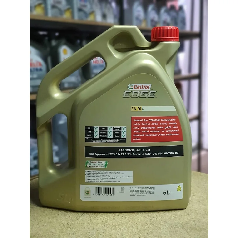 Castrol Edge 5W-30 Ll Geavanceerde Full Synthetische Benzine & Diesel Motorolie  5W30 5 Liter Snelle Levering - AliExpress