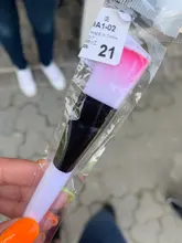 Brochas de maquillaje profesionales, pincel de maquillaje en forma de abanico, manija de plástico de nailon en polvo