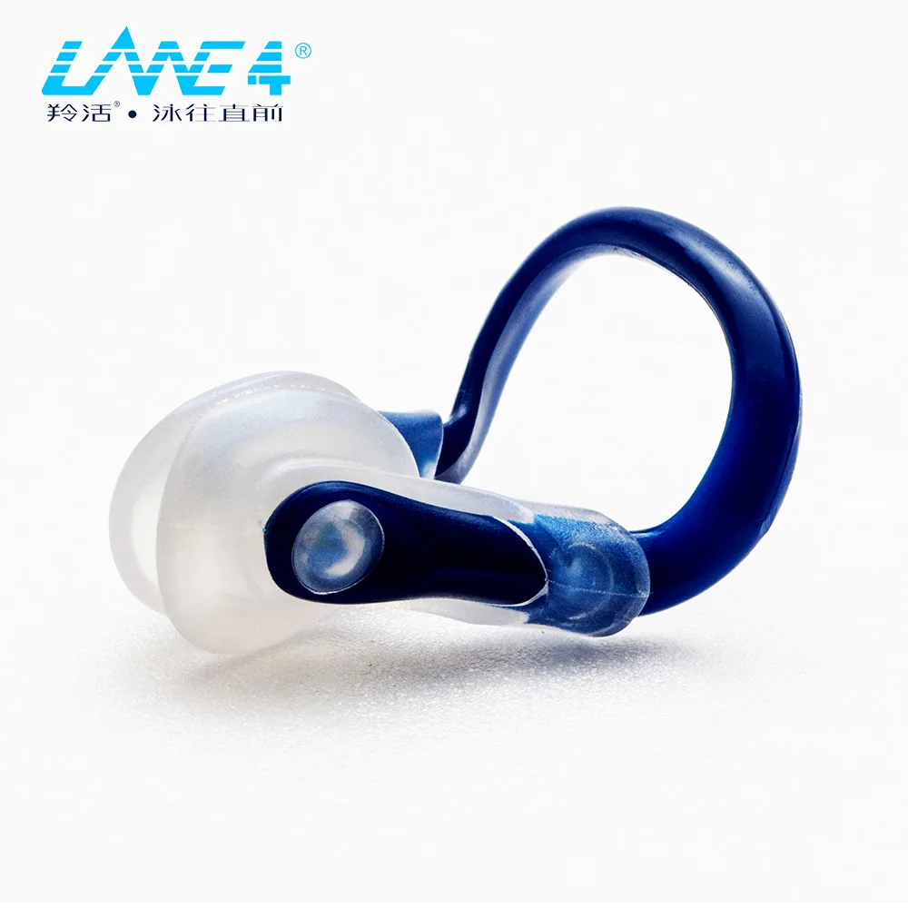 Аксессуары LANE4-зажим для носа TPR с футляром для хранения, защита от хлора, удобный, легкий для взрослых мужчин Wo men-N0110 - Цвет: Blue