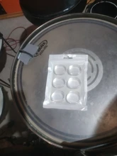 6 unids/set tambor mudo de amortiguador de tambor almohadillas de silicona tambor mudo de absorción de choque Pad transparente instrumento de percusión Accesorios
