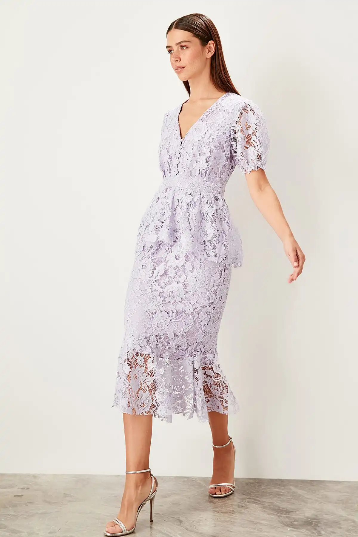 Trendyol платье с баской TPRSS19UT0105| |