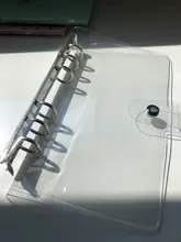 Cubierta de PVC para libreta, accesorio para libreta A5/A6/A7, transparente, conciso, 6 archivador con agujeros, planificador, diario, Bullet