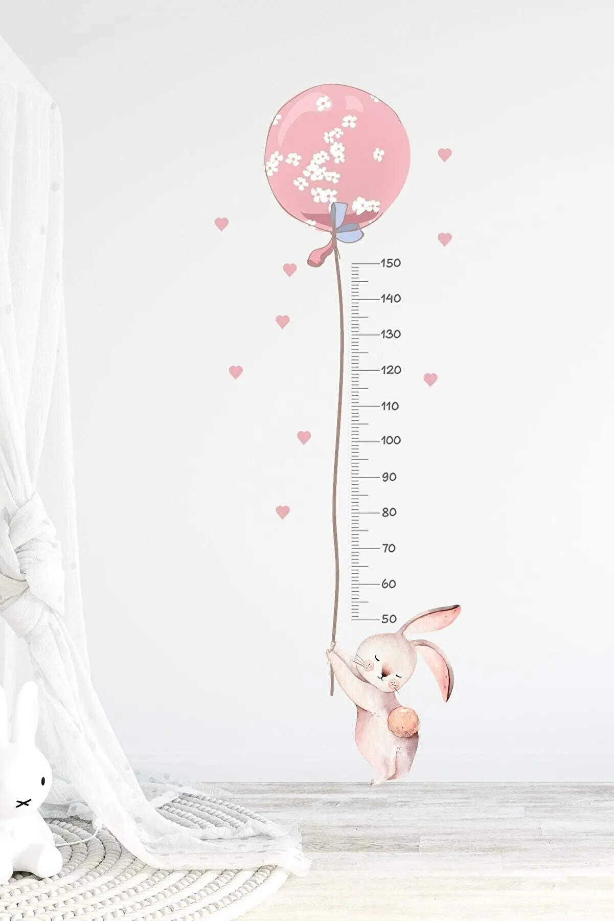 Air bubble Rabbit Stature Meter Wall Sticker Set Elegant Design Papel De Pared Quality Useful Trend 2021 New Fashion For Kids home 2021 powerwall 10kwh home lithium battery solar storage lifepo4 wall mounted 48v pack generator 5kva