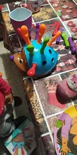Entrenamiento enfocado en el Motor fino para niños, lucha de coordinación mano-ojo, juguete educativo para bebés erizo insertado