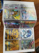 Tarjeta de Pokémon versión francesa, juego de batalla GX V Vmax Tag Team Ex Mega brillante, 30-300 Uds., nueva