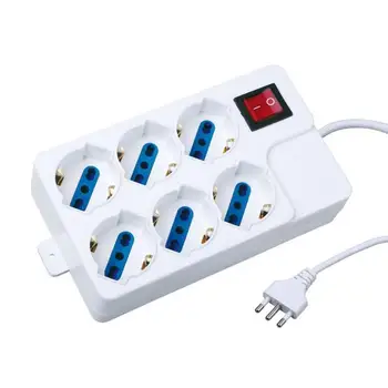 

POWER EXTENSION 6POSITIONS 10/16A 250V.