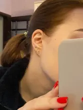 CANNER delicado 925 pendientes tipo botón de plata fina para las mujeres pequeño redondo círculo pendientes 2019 señora chica coreana pendientes regalos H40