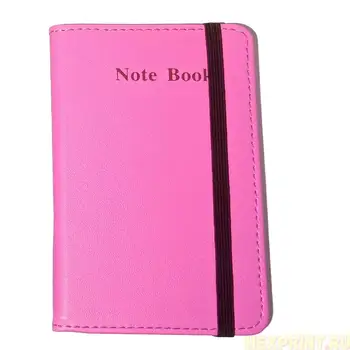 

Notebook A6 100 sheets artificial leather (color-pink)