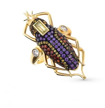 

Silver ring with cubic zirconia sunlight sample 925 test