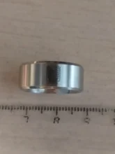 Asjerrya-anillo de acero inoxidable con diseño de alas de la libertad, anillo negro de ataque a Titan, plateado, para mujeres y hombres