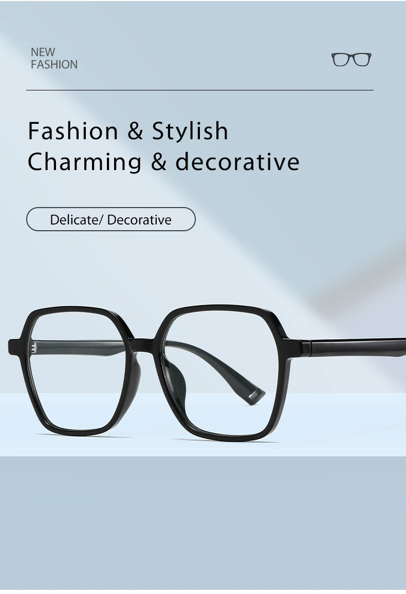 Fashion Transparent Computer Glasses Oversize Polygon Eyewear Frames Jumia Nigeria