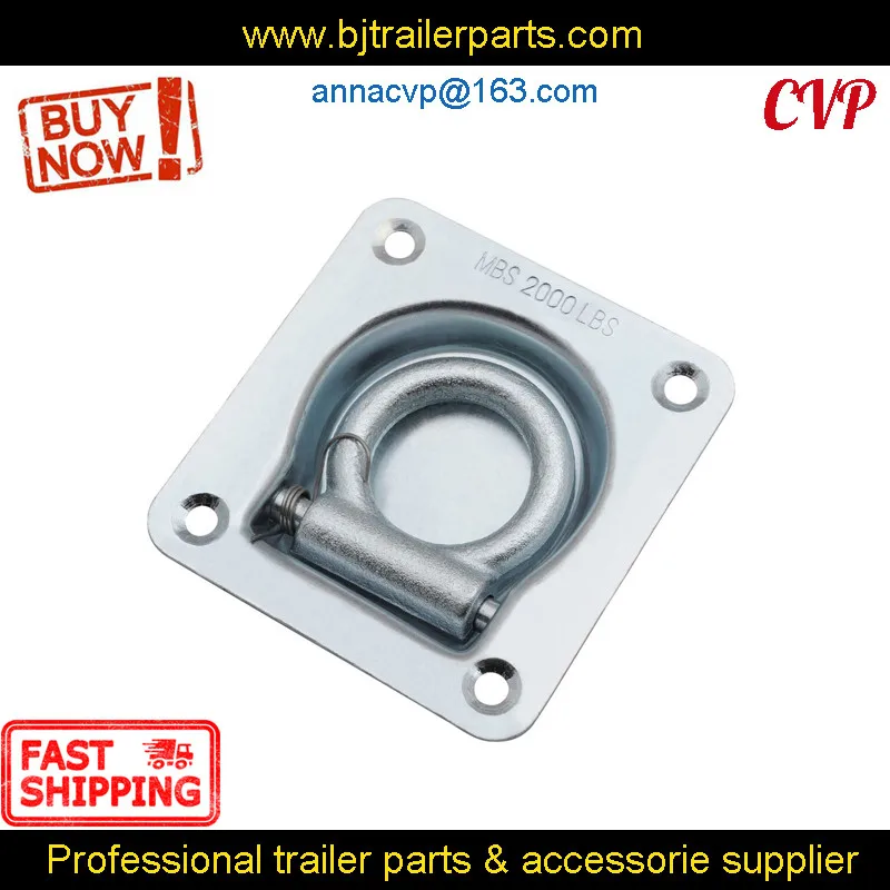 Recessed Tie Down Deck Point Anchor Ring lashing Ring Rope D Trailer Parts RV Camper Caravan Accessories