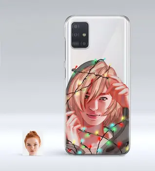 

Personalized Women 'S Abstract Caricature Of Samsung Galaxy A51 Thin Transparent Silicone Phone Kapağı-16