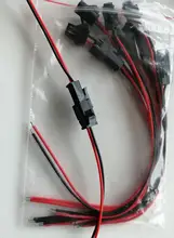 JST SM Cable Wire-Connector Pigtail-Plug Male-To-Female 10pcs/5pairs 15cm Long