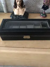 Caja de reloj de cuero PU con 1/2/3/5/6 rejillas, caja organizadora de almacenamiento para relojes de cuarzo, cajas de joyería, mejor regalo