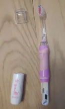 Seago-cepillo de dientes eléctrico para niños, boquillas de repuesto con recordatorio inteligente, luz LED, suministro de batería, Sónico, 3 años +