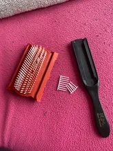 Cepillo de paja de trigo para peluquería, cepillo de cabello para salón de belleza, peine de pelo rizado recto, cepillo de pelo de enredos