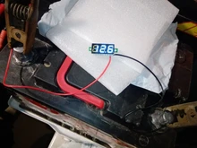 Mini voltímetro Digital LED DC, Monitor Detector de 2 cables para coche, 0,28 , 2,5 V-30V, 12V y 24V