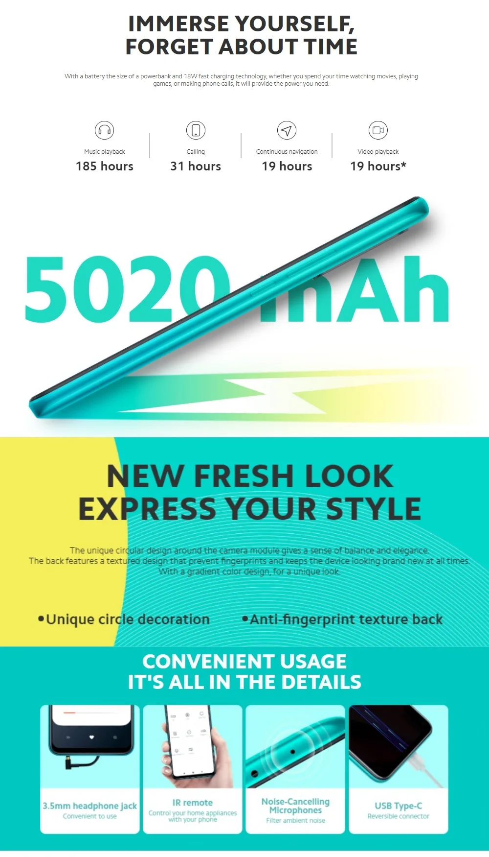 Global Version Xiaomi Redmi 9 32GB ROM 3GB RAM (Brand New / Sealed) redmi9, redmi9 32, Smartphone, mobile, telephone