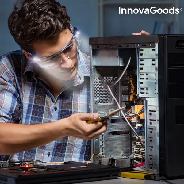 InnovaGoods 360 ° светодиодный зажим для очков(упаковка из 2 шт