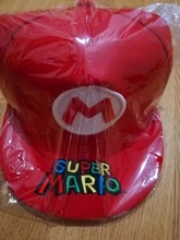 Gorra de baseball con bordado de Mario para niñas, informal, cosplay, hip hop, para viajar al aire libre