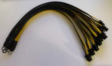 2 uds. De Cable de alimentación divisor de tarjeta gráfica S7 S9 a 5X PCI-E PCIe 6Pin GPU, minador de Bitcoin Litecoin S11 T9 + X10 L3 + A3 A841 M3 P3