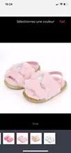 Sandalias con peluche para niñas pequeñas, zapatos planos de piel sintética con suela suave, zapatillas con correa de soporte elástico, para el hogar