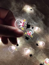 2M Snowflake Santa Claus LED Garland String Lights Merry Christmas Decoration for Home