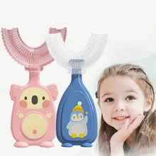 

4pcs set Baby Toothbrush Children Teeth Oral Care Cleaning Brush Soft Food Grade Silicone Teethers Baby Toothbrush Newborn Items